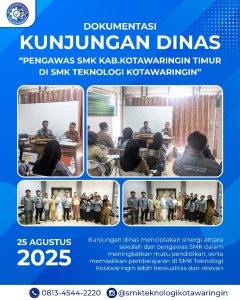 Read more about the article KUNJUNGAN DINAS”PENGAWAS SMK KAB.KOTAWARINGIN TIMUR DI SMK TEKNOLOGI KOTAWARINGIN”